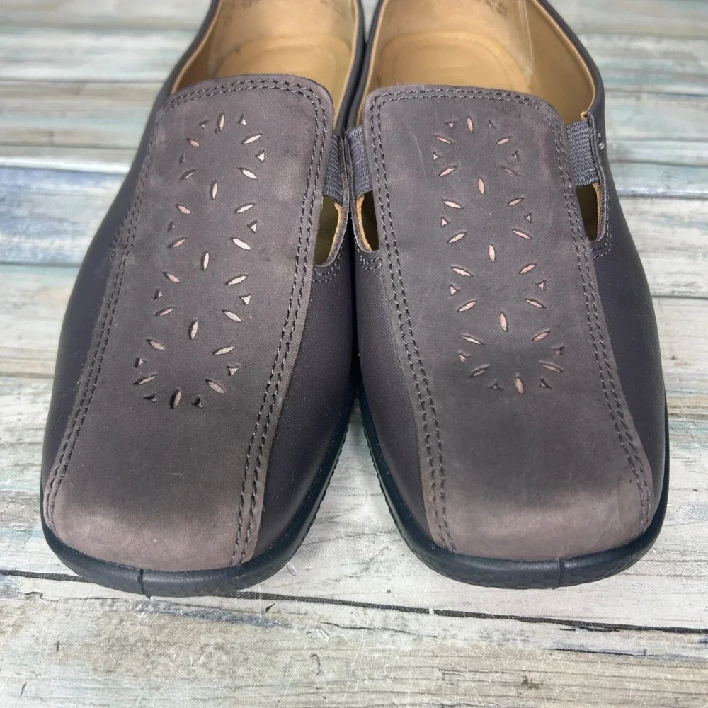 Hotter‎ Calypso Size 7.5 EXF Cut out Womens leather suede comfort Shoes
